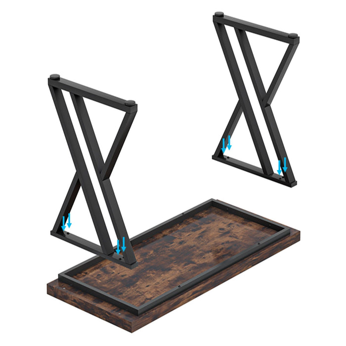 Writing Desk With Z-Shaped Legs