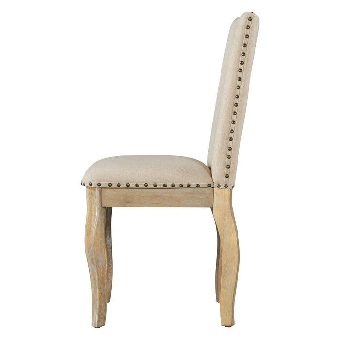 Upholstered Dining Chairs With Nailhead (Set of 2)