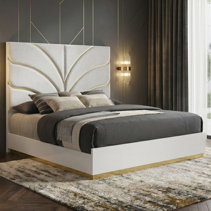 Giovanni - Bed With Oversized Upholstered Headboard