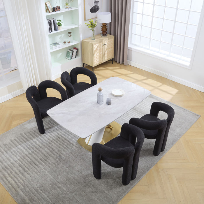 Coolmore Contemporary Designed Accent / Dining Chair With Armrests