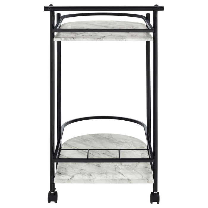 Serving Cart With Wine Rack