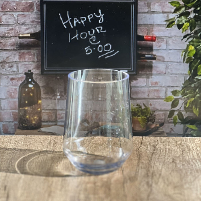 Tritan Lexington - Leadingware Unbreakable Wine Glass Plastic, 17Oz (Set of 4) - Clear