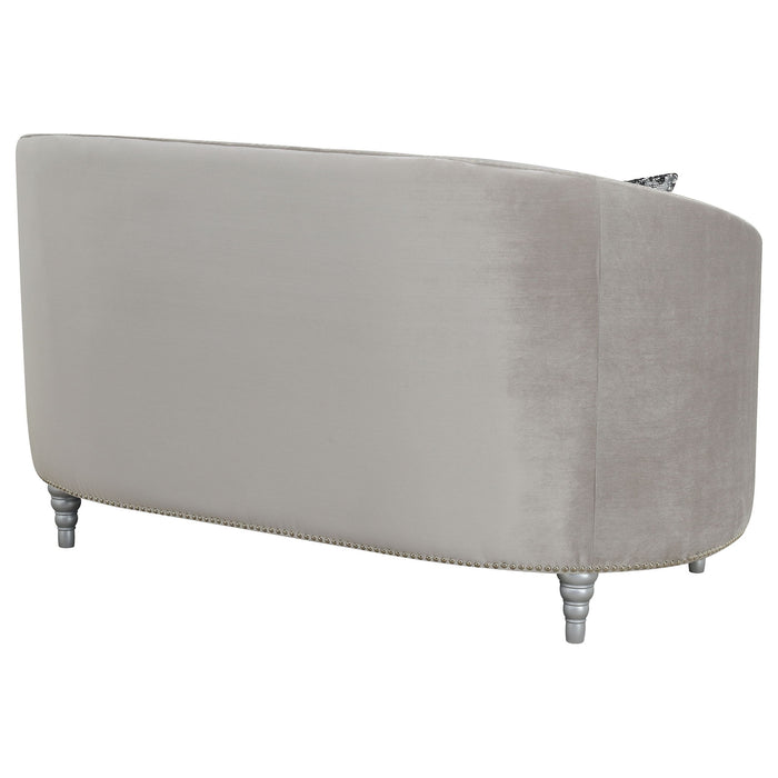 Colby - Loveseat With Tufted Design - Gray