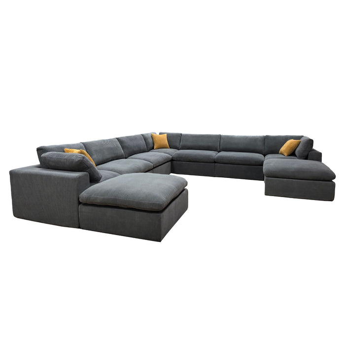 Custom Configuration Modular Sectional & Toss Pillows