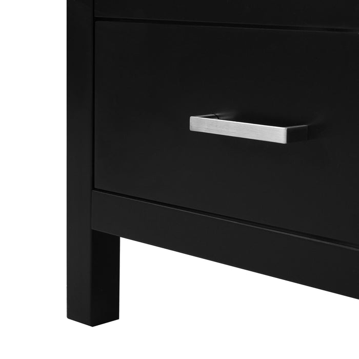 Bathroom Vanity With Sink, Soft Close Doors, Double Shelves & Divided Drawer