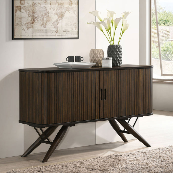 Wes - 2 Door Sideboard Buffet Storage Cabinet - Walnut