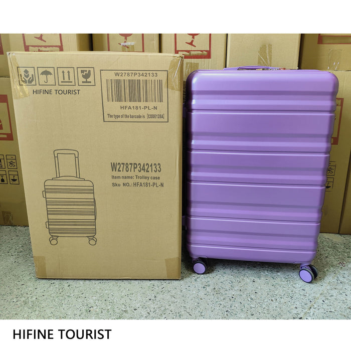 Tourist 3 Piece Luggage Set, Combination Lock, Durable Hard Shell With 360° Silent Wheels