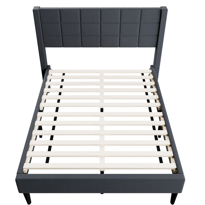 Bed Upholstered Box Design Headboard