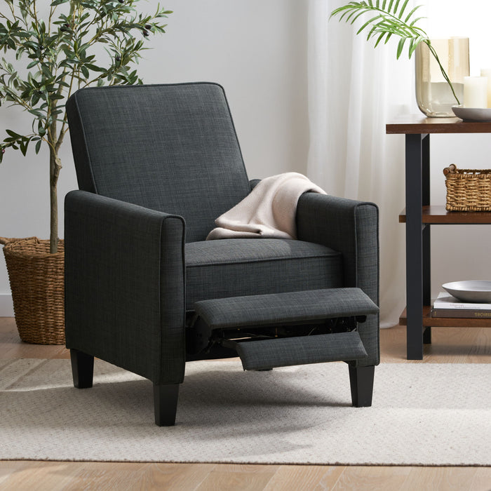 Upholstered Push Back Recliner Chair For Living Room
