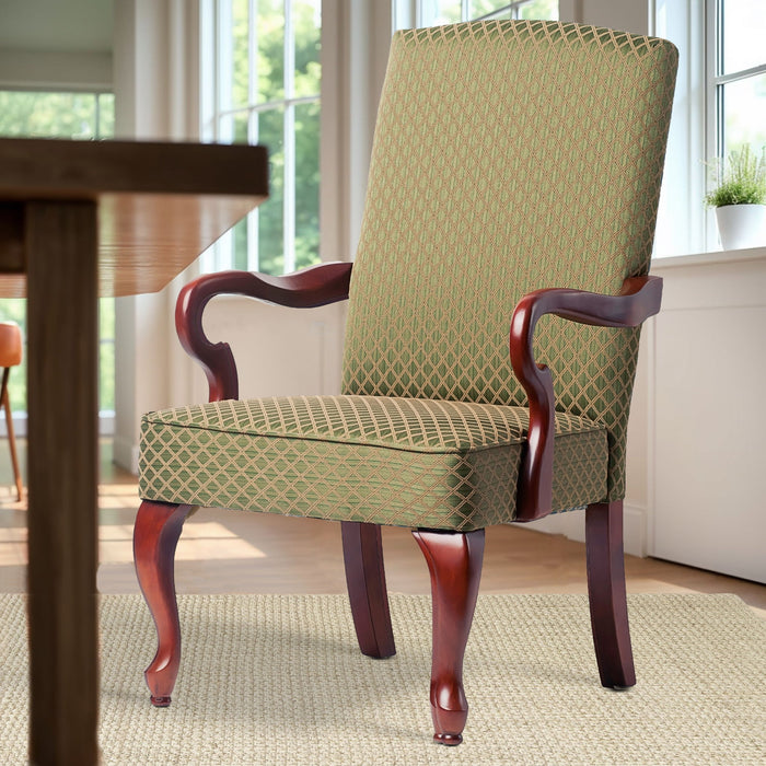 Delaney - Elegant Gooseneck Arm Chair With High Back