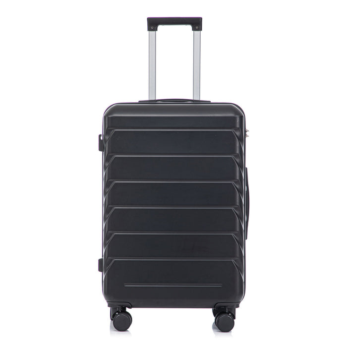 Hard Shell Luggage With Scratch Resistant Surface, 4 Wheels, Combination Lock & Side Hooks