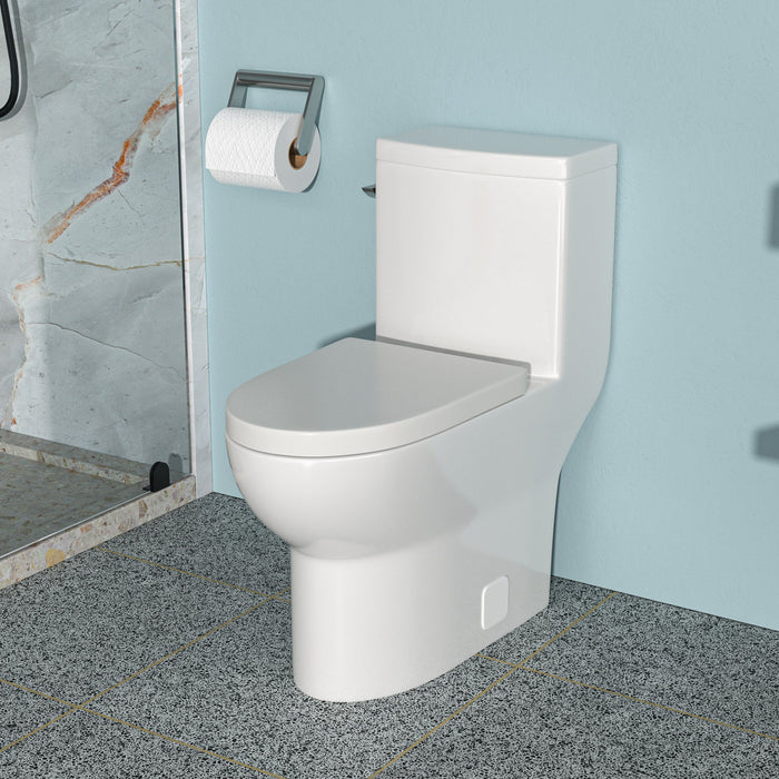 Toilet With Soft Close Seat - White