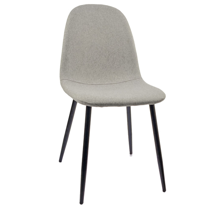 Modern Accent Dining Chairs Upholstered Seat, Metal Legs (Set of 4)