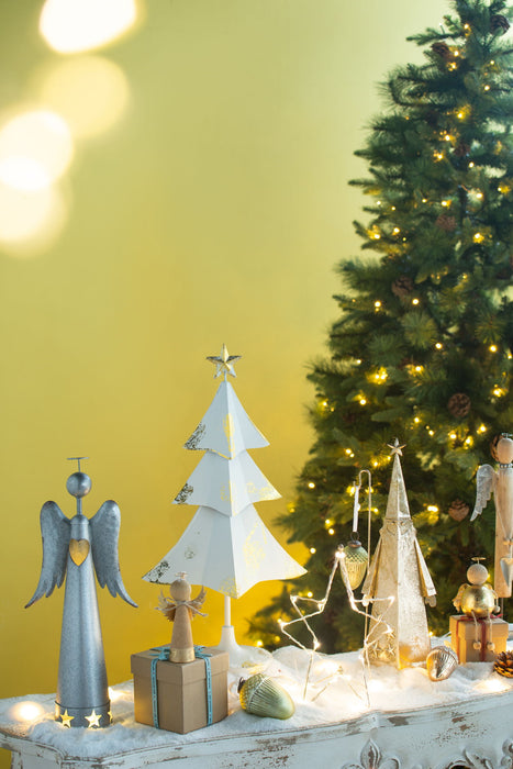 Tear Drop Ornament, Decorative Hanging Christmas Tree Ornaments For Holiday Party Decorations (Set of 12)