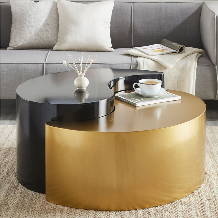 Ying Yang - Coffee Table - Gold / Black
