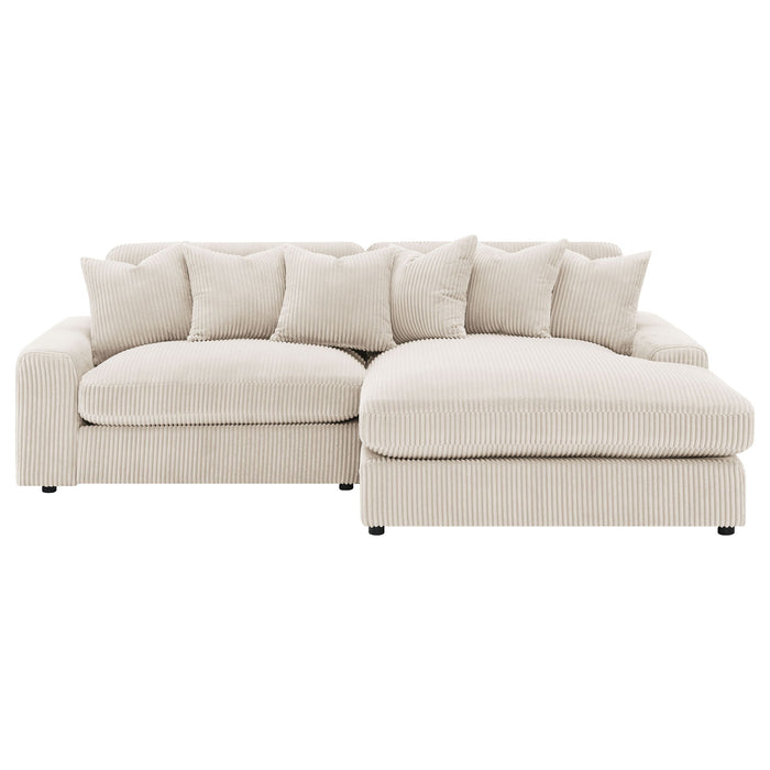 Upton - Reversible Sectional Sofa With Oversized Chaise - Sand