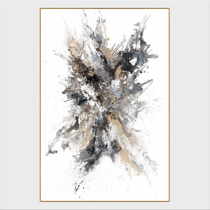 Sunstone - 48" x 48" Painting by Buddy Whitlock - Gray / White