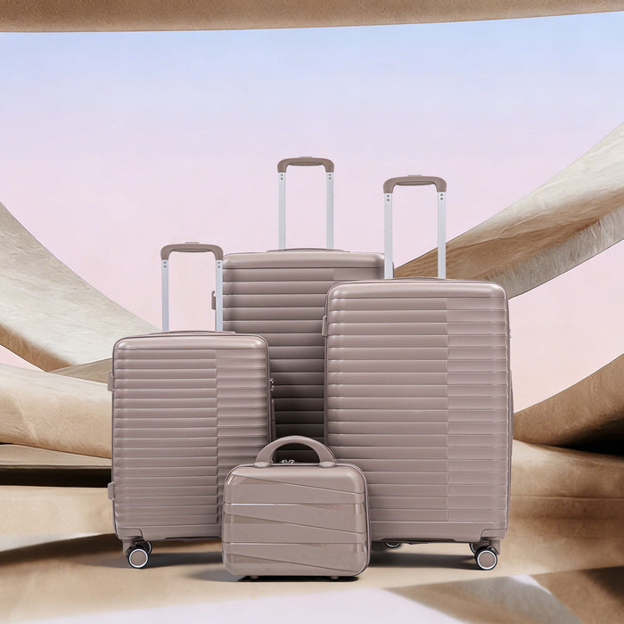 4 Piece Luggage Set, Combination Lock