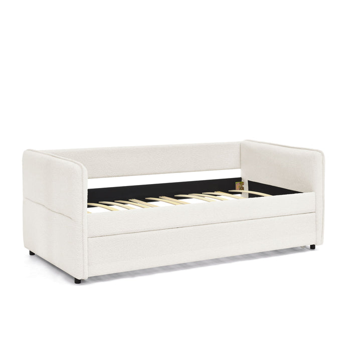 Upholstered Daybed With Pop Up Trundle
