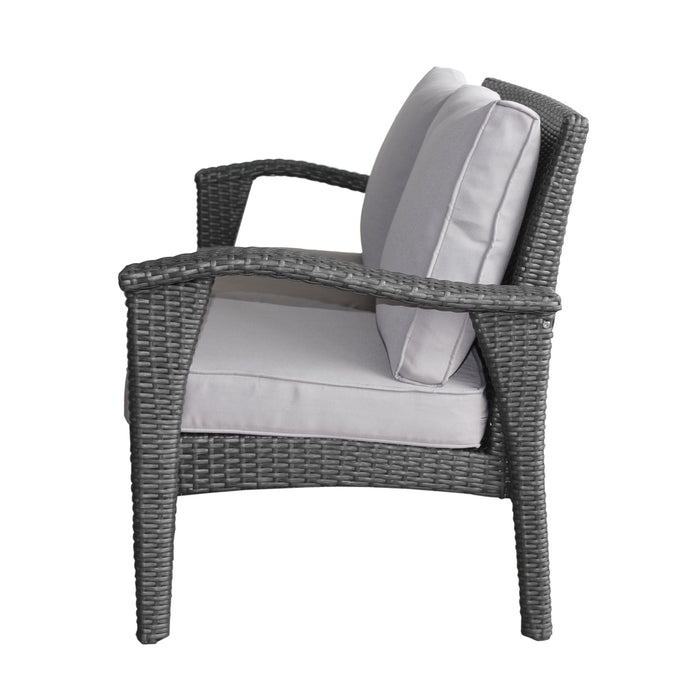 Honolulu - Loveseat - Gray / Silver