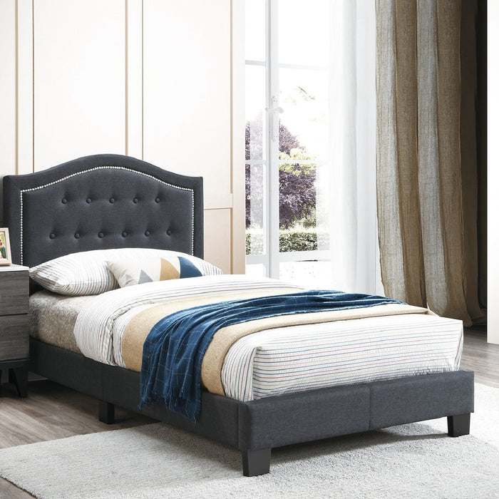 European Style Bed, Button Tufted Headboard