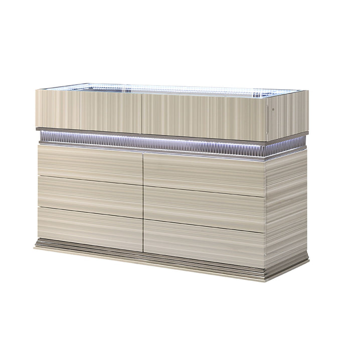 Leonor - 6 Drawer Dresser - Gray