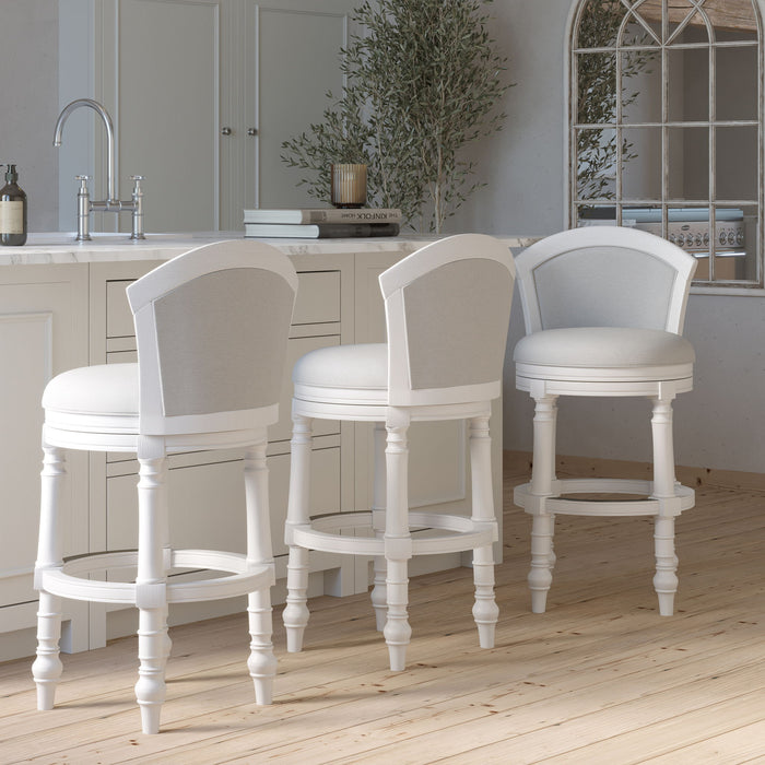 Barrel Back Stool With Swivel