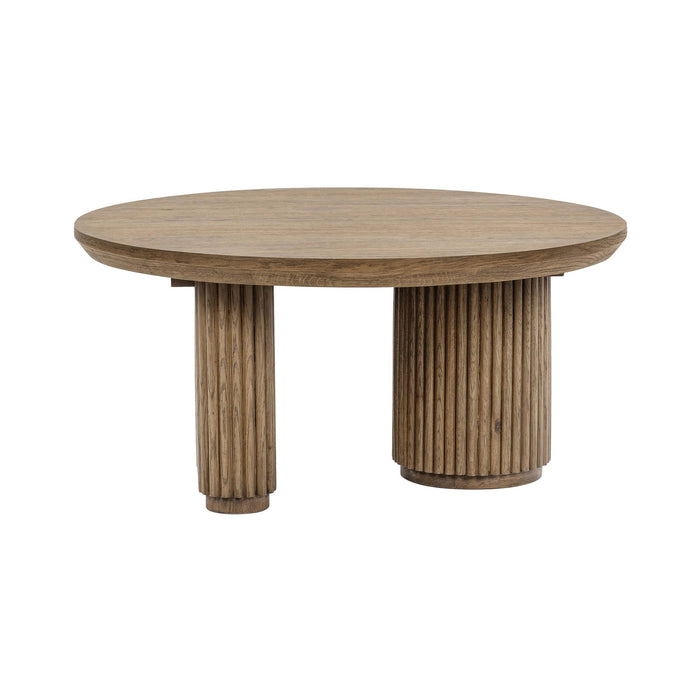 Vander - Solid Wood Round Coffee Table