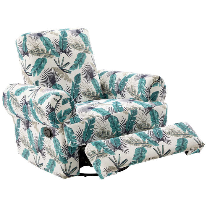 Manual Swivel Recliner Rocker Chair With Adjustable Backrest