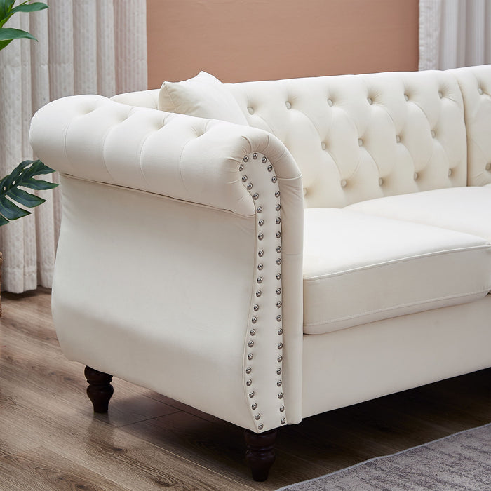 Streamline Modern L-Shaped Corner Sofa