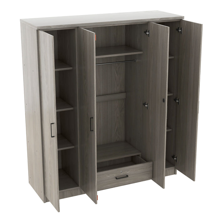 4 Door Wardrobe With 1 Drawer