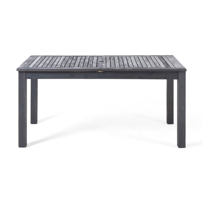 Outdoor Expandable Dining Table With Square Legs