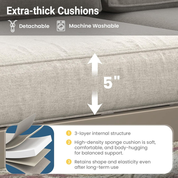 Outdoor Patio Set All-Weather & Thick Cushions