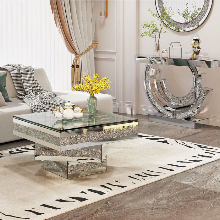 Coffee Table - Silver - Mirror