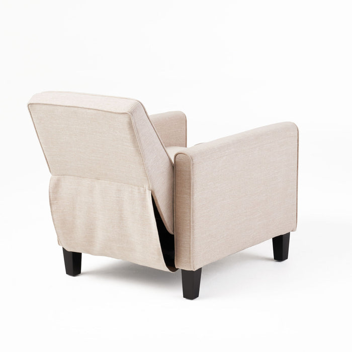 Upholstered Push Back Recliner Chair For Living Room