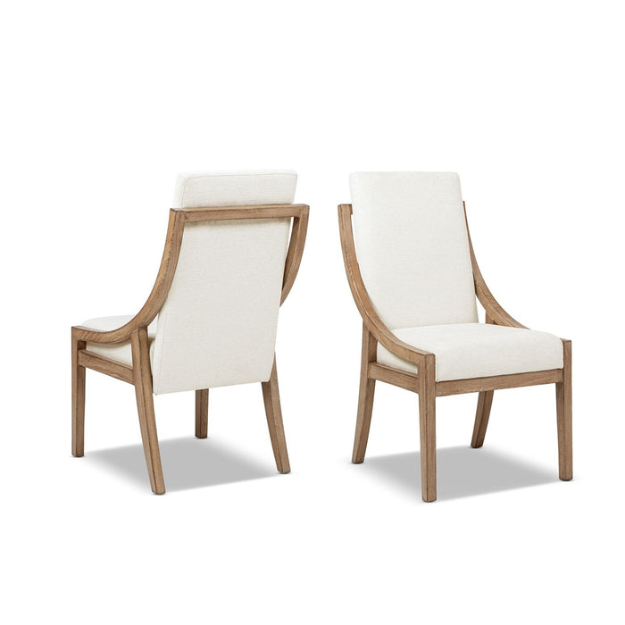 Lennox - High Back Upholstered Dining Chair (Set of 2) - Light Beige