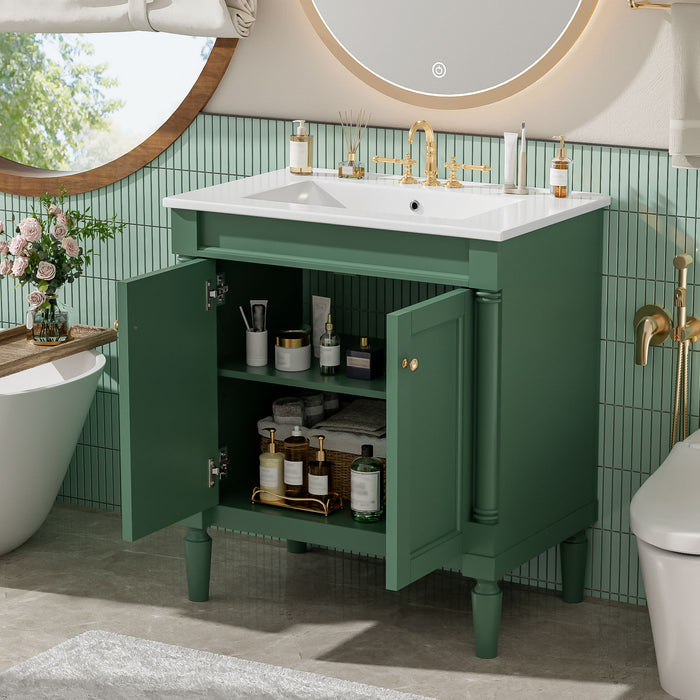 Bathroom Vanity Cabinet With Sink, Soft Close Doors, Storage Cabinet