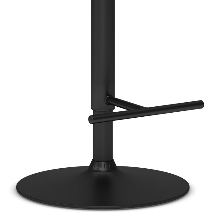 Edwin - Adjustable Swivel Bar Stool - Black