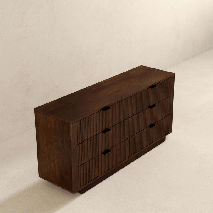Lola - Dresser With 6 Drawers - Dark Brown