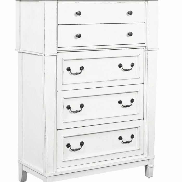 Stoney Creek - 5-Drawer Chest - Weathered White