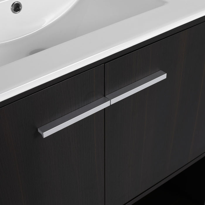 Modern Freestanding Bathroom Vanity With 2 Doors