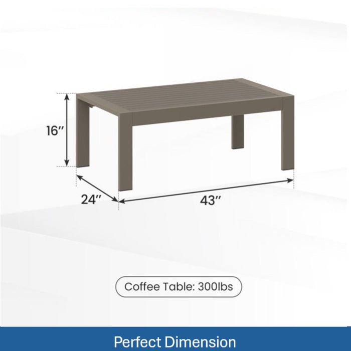 Outdoor Patio Set All-Weather & Thick Cushions
