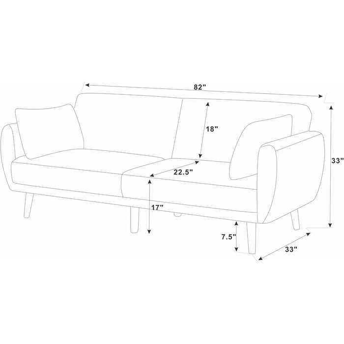 Futon Sofa Bed With Tall Legs