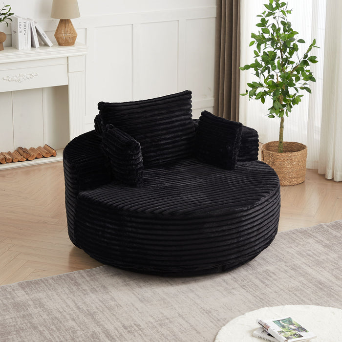 Swivel Chair With 360° Rotation For Living Room