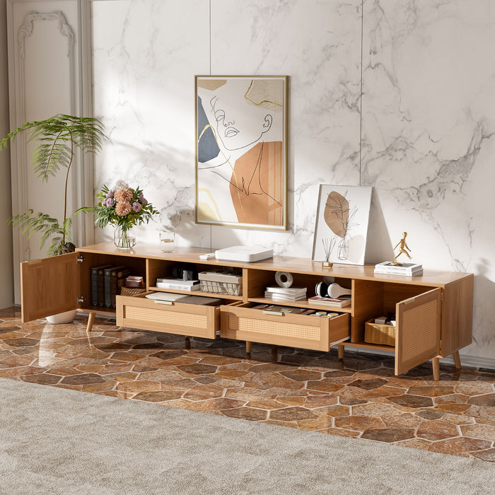 TV Stand, Media Console With Cable Management