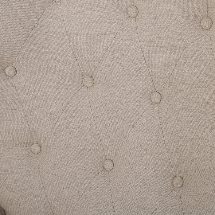 Contemporary Style Push Back Recliner With Button Tufted Stitching And Nailhead Trim