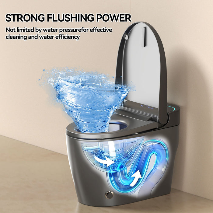 Smart Bidet Toilet With Auto Open / Close Seat