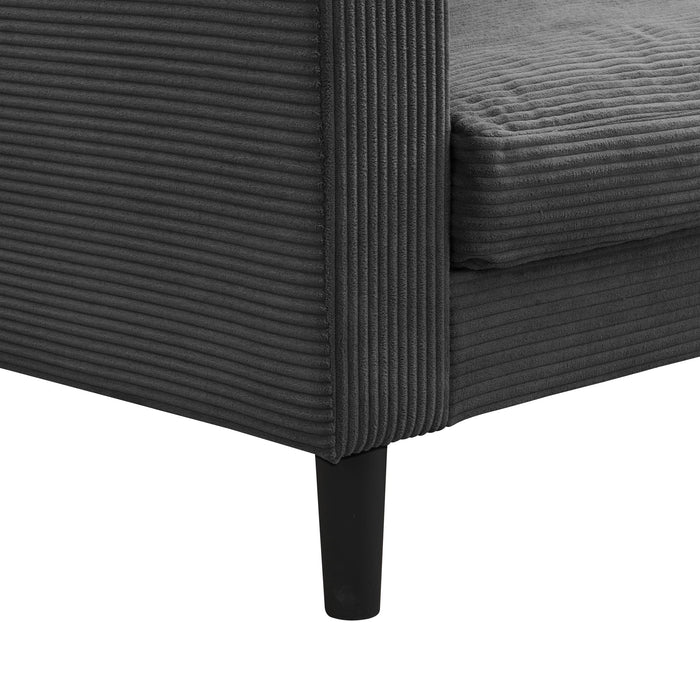 Modern Upholstered 2 Piece Sofa Set With 3 Seater And 2 Seater