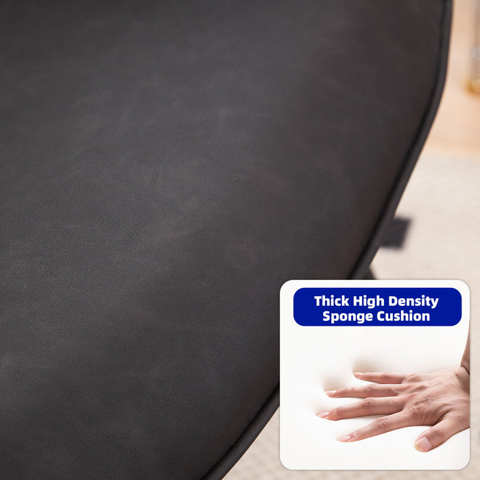 Modern Accent Arm Chair High Back With Metal Legs And Soft Padded