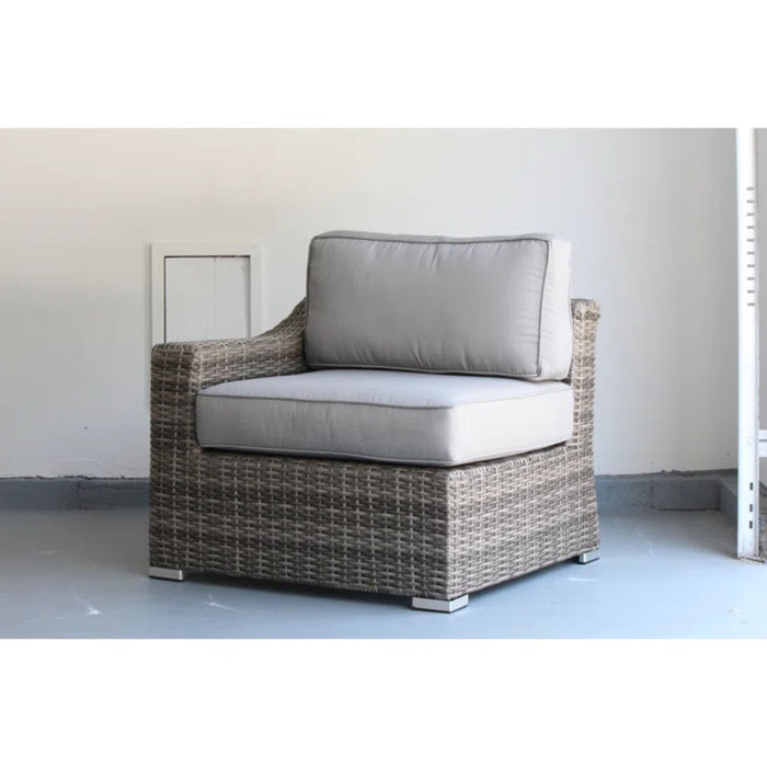 Chic Wide Outdoor Loveseat With Cushions